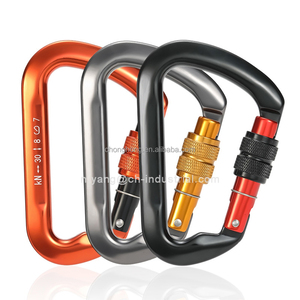 Mousqueton à visser UIAA personnalisé en usine, 30kN, pour l'alpinisme, en aluminium 7075, mousqueton à clip pour activités, crochet rapide - Product Image 4