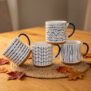 Nordic Design Ceramic Porcelain Mug Leaf Pattern Frosted Dishwasher Safe 900ml Modern <b>Tea</b> <b>Cup</b> Business Gift Promotional <b>Set</b> - Product Image 6