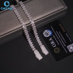 Collar de Plata S925 con Cruz Clásica Estilo Hip Hop, Certificado por GRA, con Incrustaciones de Moissanita VVS, para Hombre y Mujer, Joyería al por Mayor - Product Image 2