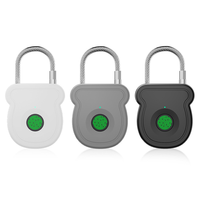 Cadenas intelligent à empreinte digitale, rechargeable avec câble de sécurité pour une conception antivol tout-en-un polyvalente sans clé