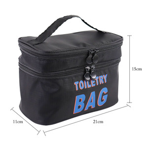 On Demand Printing Large Capacity PU Leather Double-layer Multifunctional Storage <b>Bag</b> Portable Zipper Closure Customized <b>Bag</b> - Product Image 3