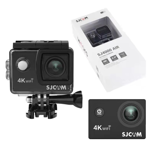 SJ4000 Outdoor Action Camera 4K 120 Wide Angle 128GB Built-in Memory Square ABS Cycling Recorder Air/Wifi CMOS Imaging