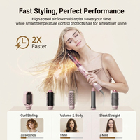 Cepillo Secador de Pelo 6 en 1, 110,000 RPM, Alta Velocidad, Iónico Negativo, Productos Multiusos para el Cuidado y Peinado del Cabello