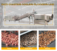 Machine de torréfaction de noix confites fournisseur de machine ligne de production d'arachide rôtie caramel salé arôme de noix de cajou