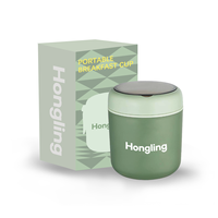 Tasse à petit-déjeuner isotherme Hong Ling en acier inoxydable 316/304 de 530 ml, facile à transporter pour une utilisation en extérieur