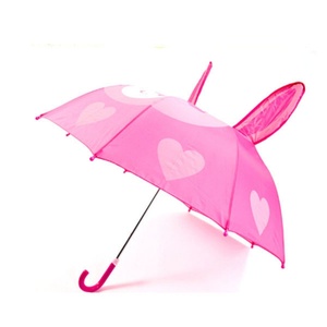 Sunny Kinte OEW Customized Printing Children Kids Cartoon Frog Ladybird Modern Business Gifts Manual Straight <b>Umbrella</b> Metal - Product Image 4