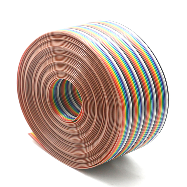 Customized Pitch 0.635mm/1.0mm/1.25mm/2.54mm FFC Color Ribbon Cable