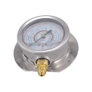 SROF-04 hochwertige kunden spezifische Edelstahl R22 R134a R404A R407c Kältemittel-Druck-Öl-Manometer