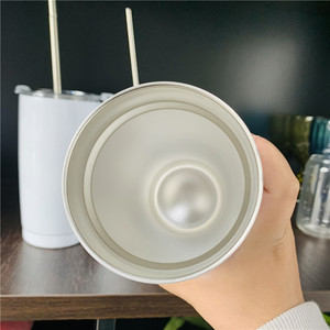 Gobelet blanc pour sublimation, 600ml, 20oz, sans BPA, cadeau de qualité alimentaire, populaire, pour teinture, presse thermique - Product Image 5