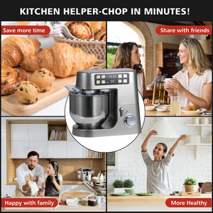 Batidora de Pedestal Cheftronic A03P 8L 2100W, Amasadora Planetaria para Pasteles y Alimentos, Electrodoméstico Pequeño para Cocina, Programa Automático, 8L - Product Image 2