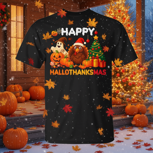 Maglietta Festiva per Halloween, Natale e Ringraziamento, T-Shirt Stagionale per le Festività - Product Image 3