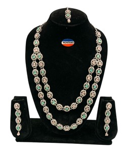 Conjunto de Collar AD Multicapa de Lujo para Mujer, Diseño Elegante y Hermoso, Elección Perfecta para Bodas, Ceremonias, Fiestas y Desfiles de Moda - Product Image 2