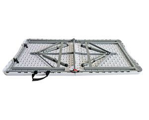 Mesa plegable de HDPE de plástico blanco ligero de 4 pies para exteriores y restaurante, comedor, hotel y jardín - Product Image 5