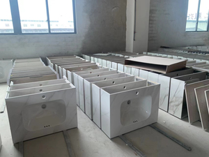 Tủ phòng tắm Vanity đá cẩm thạch Countertop vanities Trắng chìm đá gương nhà vệ sinh kéo ra khỏi tủ phòng tắm nhà bếp - Product Image 5