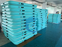 Sortie d'usine Sun Chill PVC Matelas à eau gonflable Flottant Piscine Flotteurs Quai gonflable Plates-formes à eau pour lac de natation