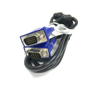 Kabel VGA Berkualitas Tinggi 4+5 Male to Male Kecepatan Tinggi 15 Pin 1.5m untuk PC