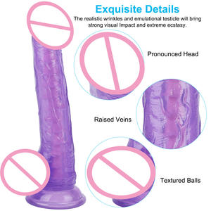 Weiches wieder verwendbares Silikon Magic Sleeve Long Crystal Penis Extension Kondom für Männer - Product Image 6