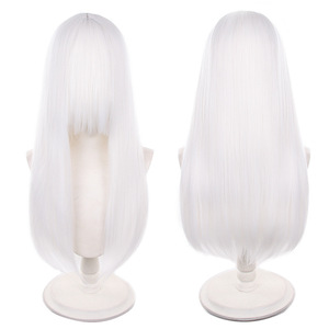 Perruques synthétiques universelles résistantes à la chaleur avec frange pour <span class=keywords><strong>cosplay</strong></span>, 100 couleurs en gros, 60 cm, poids supplémentaire 450 grammes - Product Image 6