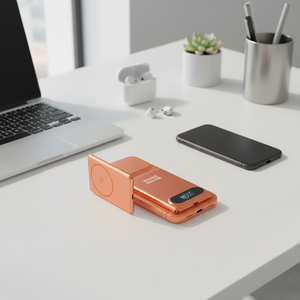 Cargador Magnético de Aluminio Aeronáutico LX27 de 10000 mAh con PD20W, Carga Inalámbrica de 15W, Pantalla TFT N54, Tamaño de Tarjeta - Product Image 3