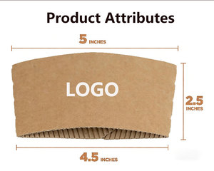 Nuevas Fundas de Papel Impresas para Vasos de Café de 8oz, 12oz y 16oz, Recicladas, para Bebidas Calientes y Frías, Color Marrón, Personalizables y Desechables - Product Image 2