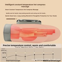 Masseur de Mains Rechargeable USB en Gros d'Usine, Batterie au Lithium, Chauffage à Température Constante, Contrôle de la Minuterie, Beauté des Doigts et Paume