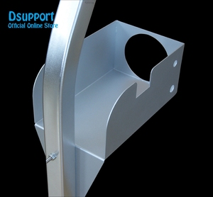 Support de sol en métal argenté <span class=keywords><strong>pour</strong></span> iPad 2/3/4/5/Air/Pro avec verrou antivol, support d'<span class=keywords><strong>angle</strong></span> à mouvement complet - Product Image 4