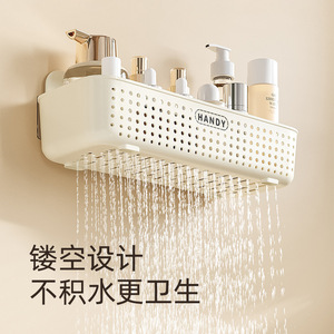 Handy Wall-mounted Bathroom Storage Rack 60X70cm Rectangular Multi-functional Cosmetic Organizer for Home Use - Product Image 3