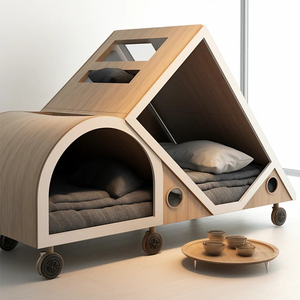 Mobilier et fournitures pour animaux de compagnie : lits, transporteurs, produits, niches de luxe pour chiens, cages, lits-niches OEM - Product Image 3