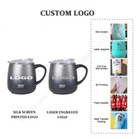 Mug à café isotherme sous vide ZP 12oz 16oz avec poignée et couvercle, tasse à café de voyage, tasse thermique pour la maison et le bureau