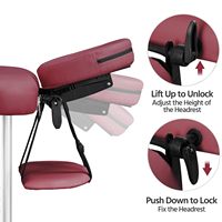 Multifunktion ales modernes stabiles Camillas De Masajes Tragbares, stabiles Wimpern bett Höhen verstellbares Spa-Bett Faltbarer Massage tisch