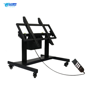 4 bánh xe cơ giới 360 độ di chuyển <span class=keywords><strong>TV</strong></span> di động khung văn phòng hiển thị <span class=keywords><strong>TV</strong></span> giỏ hàng Max 75 inch đứng núi - Product Image 6