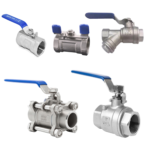 304 1PC 2PC 3PC van bi thép không gỉ điều khiển bằng tay Van bi 1/4-4 cf8m 1000 wog chủ đề nội bộ đầy đủ van bi - Product Image 1