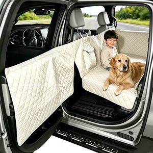 Extensor de Asiento Trasero para Perros, Funda Protectora para Asiento Trasero de Coche con Base Rígida, Cubierta de Asiento para Mascotas, Hamaca Extensora de Asiento Trasero para Perros, Cama para Perros - Product Image 3