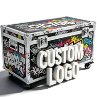Valise de transport en aluminium sur mesure de grande dimension avec mousse pré-découpée, chariot en aluminium à roulettes, étui rigide pour instruments avec roues, fabrication OEM