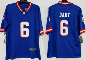 男子アメリカンフットボールジャージーニューヨーク #1マリクネイバース #51アブドゥルカーター #6ジャクソンダート半袖ステッチジャージー - Product Image 5