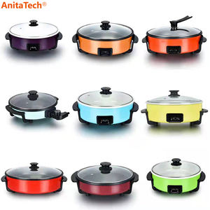 Máquina para Hacer Pizza Eléctrica de 3.2CM de Profundidad, 1500W, Antiadherente, Fácil de Limpiar, Sin Humo, en el <span class=keywords><strong>Mercado</strong></span>, en Venta, 1.4L - Product Image 5