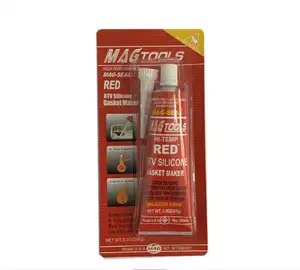 MAGTOOLS yüksek sıcaklık ve yağa dayanıklı silikon dolgu macunu kırmızı siyah gümüş 85g Rtv conta üreticisi