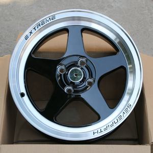 Nouvelles jantes forgées en alliage d'aluminium de 15 pouces 4x100 à 5 branches noires modifiées pour MG3 <span class=keywords><strong>Citron</strong></span> C4 Reina Vios Swift Aveo - Product Image 5