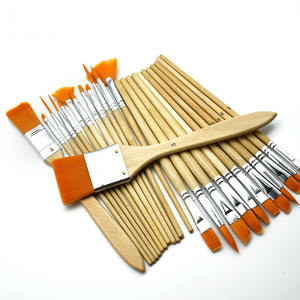 Nuovo Set di 24 <span class=keywords><strong>pennelli</strong></span> <span class=keywords><strong>per</strong></span> acquerello Gouache olio pittura acrilica <span class=keywords><strong>su</strong></span> <span class=keywords><strong>tela</strong></span> tenda in Nylon <span class=keywords><strong>pennelli</strong></span> da imballaggio - Product Image 4