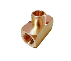 Female Brass Tee Fitting 3/8NPT Male * 3/8NP Male * 3/8NPT