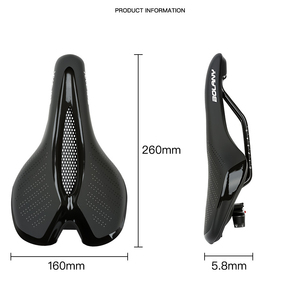 Cojín hueco impermeable para <span class=keywords><strong>bicicleta</strong></span> con ventilación Simple, <span class=keywords><strong>bicicleta</strong></span> de montaña y carretera con luz trasera, sillín de advertencia de seguridad, alfombrilla para asiento delantero - Product Image 4