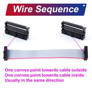 Cable IDC Keszoox de 26 pines, cable plano tipo cinta, conector hembra a hembra FFC FPC - Product Image 5