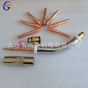 Accessoires de torche de robot de soudage OTC : Buse conductrice, Manchon isolant, Couvre-protection pour le cintrage de tuyaux 500A MIG MAG - Product Image 5