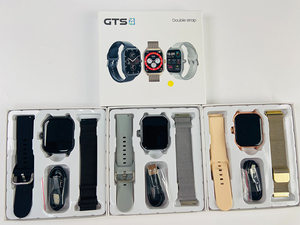 Reloj Inteligente <span class=keywords><strong>GTS4</strong></span> de 2.01 Pulgadas, Resistente al Agua, para Hombre y Mujer, Monitor de Actividad Física, Llamadas Bluetooth, Frecuencia Cardíaca, Correa Doble de Acero, Compatible con Android e iOS - Product Image 3