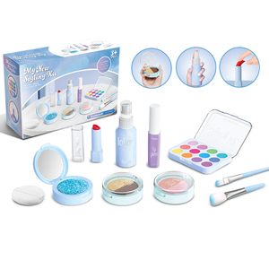 QS Hot Selling Plastic Children Pretend Play <strong>Game</strong> <strong>Make</strong> up Beauty Set Toys 2 Style Packing Preschool Girl Cosmetic <strong>Makeup</strong> Toys - Product Image 1