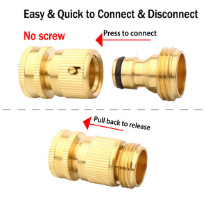 Vườn Ống khớp nối ống nước Phụ kiện <span class=keywords><strong>Hose</strong></span> kết nối nhanh chóng cắm tee tập thể dục Brass kim loại - Product Image 4