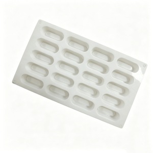 Long Silicone Cake Mold 6 Cavity Or 8 Cavity For Caterpillar Honeycomb Chocolate Mousse Cake Commercial Use Dishwasher Safe - Product Image 5