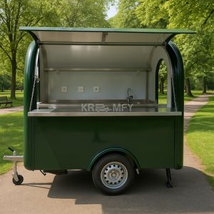 2025 Small For Slush Mobile <b>Kitchen</b> Hot Dog <b>Cart</b> Food Van Ice Cream Truck Retro Car - Product Image 1