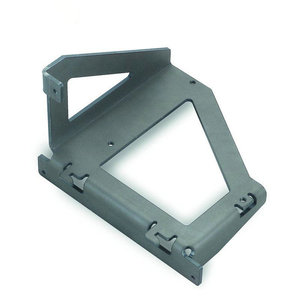 Support en L en acier avec deux trous et un trou ovale pour applications de montage - Product Image 4