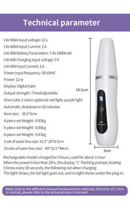 BOWEKT 4 1 Varita de mano de alta frecuencia Nuevo portátil ABS Estiramiento facial Acné Dispositivo de terapia de la piel para uso doméstico Spa facial Crecimiento del cabello - Product Image 5